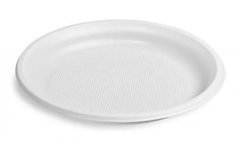 Тарелка пластиковая ЧП d205 белая фото