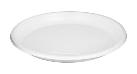 Тарелка пластиковая Мистерия d205 белая фото